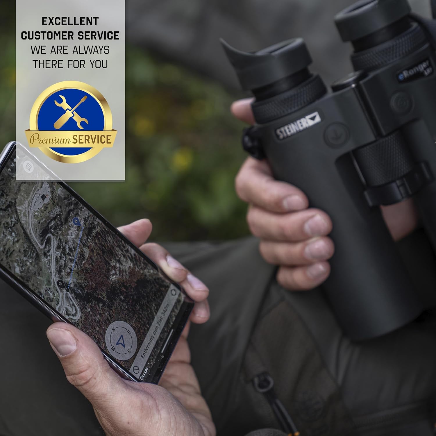 Prismáticos Steiner eRanger LRF 10x42 telémetro integrado 