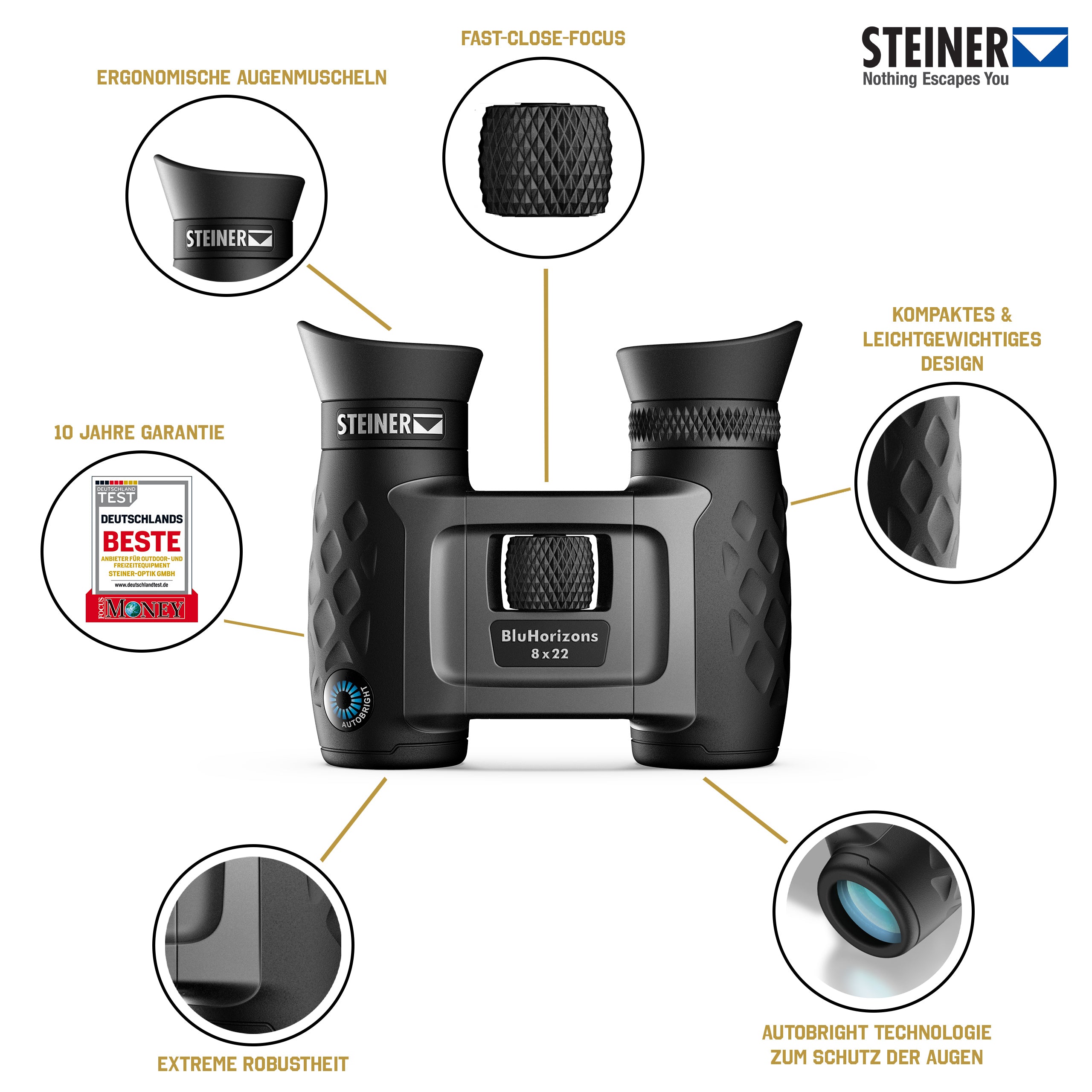 prismáticos Steiner BluHorizons 8X22 