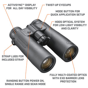 prismáticos Bushnell FUSION X telémetro 10x42 