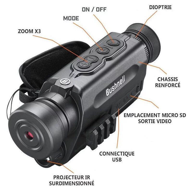 Monocular Bushnell de visión nocturna Equinox X650 5X32 MM 