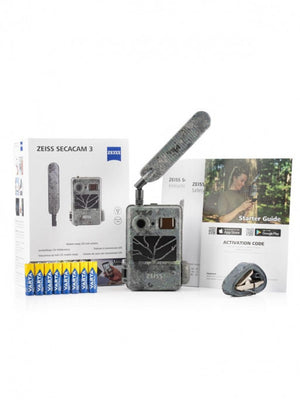 Cámara trampa ZEISS Secacam pack de 3 con panel solar 