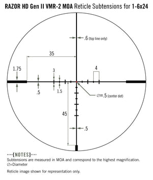 Visor Razor 1-6X24 HD VORTEX OPTICS 