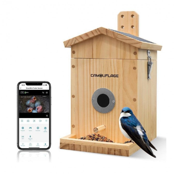 Caja nido para aves conectada con detección de especies por IA EZ-NestEye 